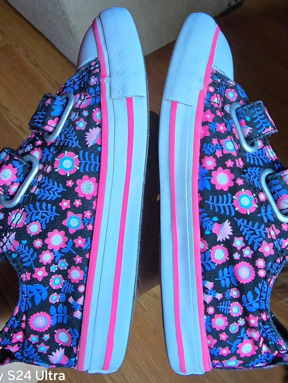 Sz 8 Toddler Girl's CONVERSE CTAS DITSY FLORAL Double straps